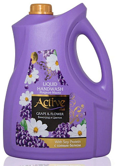 ACTIVE Жидкое мыло с соевым белком и витамином E "Цветочный соблазн", 3750 мл PURPLE (511801653) Жидкое мыло ACTIVE Жидкое мыло с соевым белком и вита