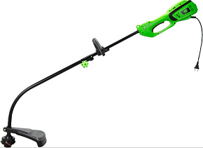 СИБРТЕХ ЭКИ-1100, 1100 Вт, 350 мм, разборная штанга,катушка 96631 Электрический триммер