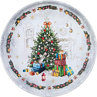 AGNESS 898-130 HОВЫЙ ГОД 33*2,1см Поднос