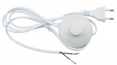 UNIEL (UL-00004434) UCX-C20/02A-170 WHITE Сетевой шнур с вилкой и выключателем