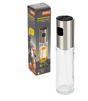 MALLONY Распылитель для масла и уксуса OLIVA, объем 100 мл (стекло, нерж.сталь) (100132) Распылитель для масла и уксуса