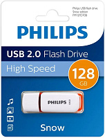 PHILIPS 128Gb SNOW2.0 Белый/Коричневый (FM12FD70B/97) Флешка
