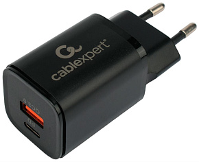 CABLEXPERT (21078) MP3A-PC-43 QC3.0/PD черный Универсальный адаптер питания