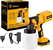 DEKO SG20DK, 20В, 800 мл, 1x3.0Ач 083-1133 Краскопульт аккумуляторный
