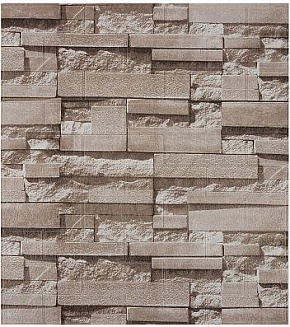 РЫЖИЙ КОТ Панель самоклеящаяся Стена 70х77см, бежевая (105724) Панель самоклеящаяся