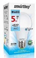 SMARTBUY (SBL-A60-05-40K-E27-A) 5W/4000/E27 Лампа светодиодная