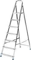 СИБРТЕХ Стремянка, 7 ступеней, стальная, оцинкованная 97839