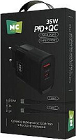 MORE CHOICE (4620202555601) NC82a 1USB+1Type-C 3.0A PD 35W+QC3.0 для Type-C Type-C Black СЗУ