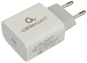 CABLEXPERT (21075) MP3A-PC-44, QC3.0/PD, 1 порт Type-C, белый, пакет Универсальный адаптер питания