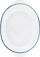 APPETITE PLH19 стекл овал 34х25х8,5см/3,5л глубокая с руч Форма APPETITE PLH19 стекл овал 34х25х8,5см/3,5л глубокая с руч