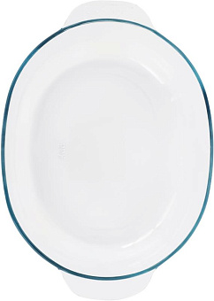 APPETITE PLH19 стекл овал 34х25х8,5см/3,5л глубокая с руч Форма APPETITE PLH19 стекл овал 34х25х8,5см/3,5л глубокая с руч
