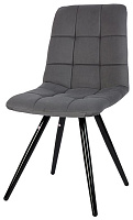 POLINI Home Berlin SM, серый-черный (2 кор.) Стул обеденный