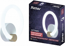 RITTER 51610 5 OTTIMO 20Вт/2700K/4200K/6400K белый/золото Светильник настенный светодиодный бра