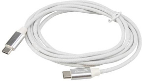 ELTRONIC Кабель Type-C to Type-C 2.0м ( 1-31) 3.0A/60W TPE оплетка (белый) в пакете