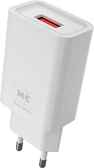 MORE CHOICE (4620202555663) NC07 СЗУ 1USB 2.0A , белый СЗУ