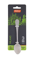 MALLONY Набор ложек чайных MILANO, 3 шт (007292) Столовые приборы