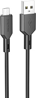 BOROFONE (6974443384482) BX70 USB 2.4A microUSB 1м черный Кабель BOROFONE (6974443384482) BX70 USB 2.4A microUSB 1м черный
