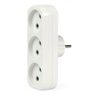 SMARTBUY (SBE-10-A02-3) 3 гнезда без заземления плоский 10А 250B разветвитель