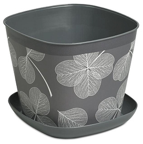 VIOLET Листопад 1,3л (темно-серый) 38113151 Кашпо