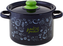 APPETITE 1с16с/1 Berry эмал цил 2,9л Кастрюля APPETITE 1с16с/1 Berry эмал цил 2,9л