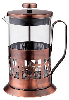 TIMA Френч-пресс "ТРЮФЕЛЬ" 800мл. нержавеющая сталь, боросиликатное стекло, медь FA-800 Френч-пресс "ТРЮФЕЛЬ" нержавеющая сталь, боросиликатное стекло