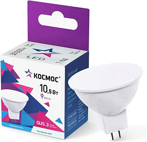 КОСМОС LkecLED10.5wJCDRC65 белый Лампа светодиодная