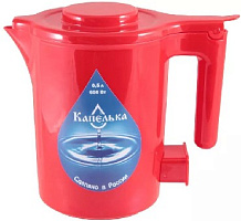 КАПЕЛЬКА 0,5л., 600Вт, красный Чайники электрические