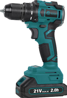 EDON AD-21CBL черный/зеленый 28013 21В, 2аккум., бесщеточный Дрель-шуруповёрт