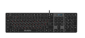 SVEN KB-E5000 серый металлик Клавиатура мультимедийная