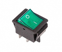 REXANT (36-2332) выключатель клавишный (RWB-502, SC-767, IRS-201-1) зеленый (50) Выключатель-кнопка