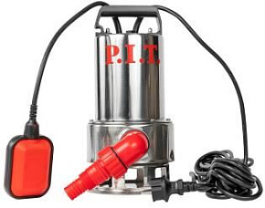 P.I.T. Насос дренажный электрич. PSW900-W2 (900Вт, грязная вода, напор 9м, 250л/мин, нерж. сталь)