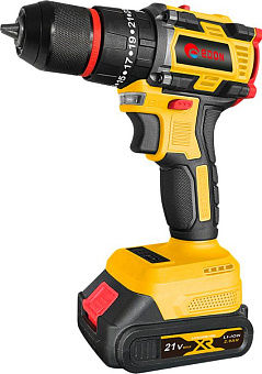 EDON AD-21PBL черный/желтый 24895 21В, 2аккум., бесщеточный Дрель-шуруповёрт