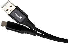 ELTRONIC USB кабель для USB Type-C 1.0м ( 1-34) 3A/60W TPE оплетка (черный) в пакете