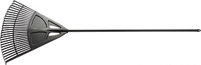 PALISAD пластиковые, 620 х 1750 мм, 27 плоских зубьев, алюминиевый черенок, Россия 61806 Грабли