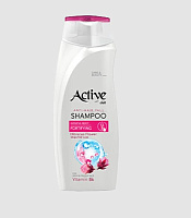 ACTIVE Шампунь укрепляющий, защита от выпадения волос CARE & BEAUTY. С корнем женьшеня, цветком гибискуса и витамином B6, 350 мл (512102056) Шампунь у