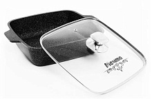 МЕЧТА 37802 Гранит black 2,7л Жаровня МЕЧТА 37802 Гранит black 24х24см