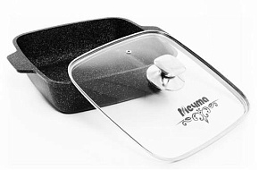 МЕЧТА 37802 Гранит black 2,7л Жаровня МЕЧТА 37802 Гранит black 24х24см