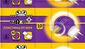 NADZOR Пластины от мух, 10 шт, PKM005P Пластины от мух