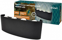 DUWI 24775 7 NUOVO LED 8Вт 4200К термостойкий пластик черный Светильник настенный накладной