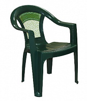 АЛЬТЕРНАТИВА М2639 кресло Малахит (темно-зеленый) Мебель из пластика