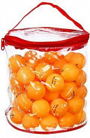 SILAPRO Набор мячей для настольного тенниса в сумке, d4см-60шт, ПП (132-027) Набор мячей для настольного тенниса в сумке