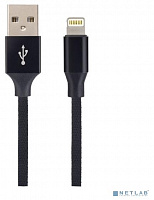 PERFEO (I4317) USB A вилка - Lightning вилка, 2A, черный, длина 2 м., Light Premium Кабель